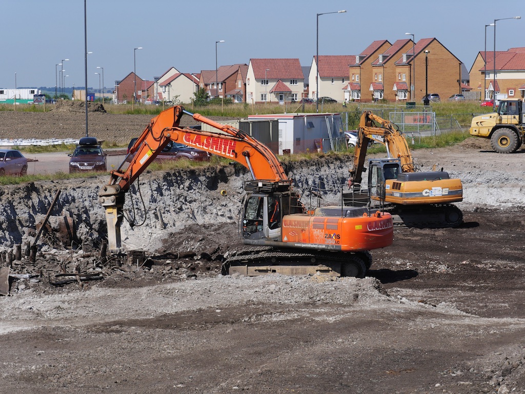 Absolute Civil Engineering continue with groundworks at the Regents Park development at Berry Edge in Consett